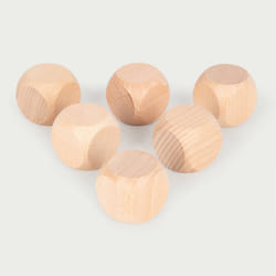 Tickit Natural Wooden Cubes