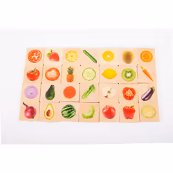Tickit Fruit & Vegetable Match, 3 yr(s), Basswood, Multicolour, Wood