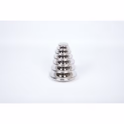 Tickit Sensory Reflective Silver Buttons, Stainless steel, Stainless steel