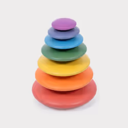 Rainbow Wooden Buttons