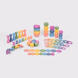Tickit Rainbow Wooden Super Set, 0.8 yr(s), Wood, Multicolour