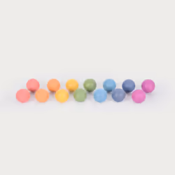 Tickit Rainbow Wooden Balls, 0.8 yr(s), Wood, Multicolour