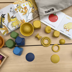 Tickit Rainbow Wooden Balls
