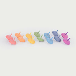 Tickit Rainbow Wooden Spinning Tops