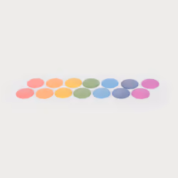 Tickit Rainbow Wooden Discs, 0.8 yr(s), Wood, Multicolour