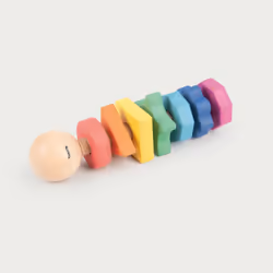 Tickit Rainbow Wooden Shape Twister, 1.5 yr(s), Wood, Multicolour