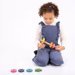 Tickit Rainbow Wooden Shape Twister