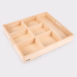 Tickit Wooden Sorting Tray - 7 Way, 0.8 yr(s), Wood, Wood