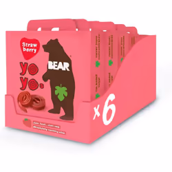 Bear Strawberry Yoyo's Multipack 20g x 5 (6 packs)