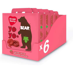 Bear Strawberry Yoyo's Multipack 20g x 5 (6 packs)