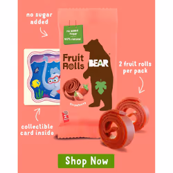 BEAR Strawberry Pure Fruit Yoyos 20g (Pack of 18)