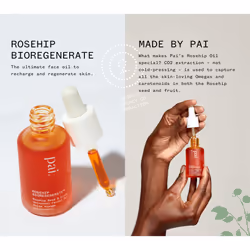 London | ROSEHIP BIOREGENERATE OIL for Rejuvenating & Nourishing Skin. Damage control including sun damaged skin, co2 Organic Rosehip Fruit & Seed Oil