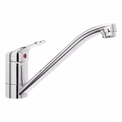 CDA TC15CH, Standard, Chrome, Metal, Lever handles, Single, Deck