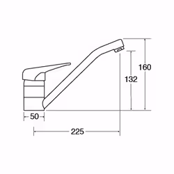 CDA TC15CH kitchen faucet Chrome