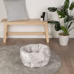 Scruffs Pet Bed Velvet Silver Small Animals Pet Supply Dog Cat Nest Puppy Mat