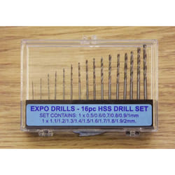 Expo Drills 11516 16Pc Hss Twist Drill Set