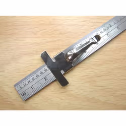 Expo Tools 74009 6 Inch Stainless Steel Rule With Pocket Clip