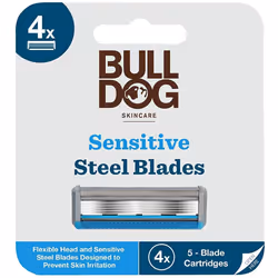 Bulldog Skincare Sensitive Bamboo Razor Blades x4