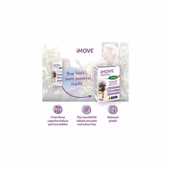 iMOVE Active Natural Joint Supplement for Humans 60 Tablets Includes Glucosamine HCl Green Lipped Mussel Hyraluronic Acid Vitamin E and C and