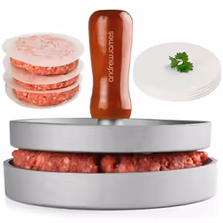 Quarterpounder Burger Press | Delicious Homemade Burgers | Ideal for Barbecues and Outdoor Events | Includes 100 Wax Discs fo ...