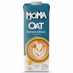 Moma Barista Edition Unsweetened Oat Milk - 6x1ltr