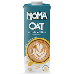 Moma Barista Edition Unsweetened Oat Milk - 6x1ltr