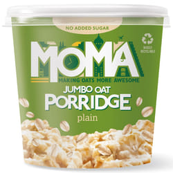 Moma Gluten Free Jumbo Oat Plain Porridge Pots - 12x65g