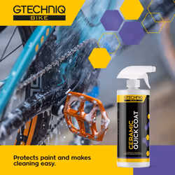 Bike Ceramic Coating, Invisible Protection for Paint and Frame. Keeps the Muck off your Bicycle and Cleaner with Water