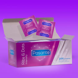 Pasante Ribs & Dots condoms 144pcs  Pharmacy Condoms - Pasante