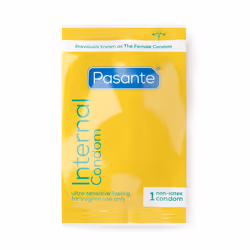 Pasante Internal Non-Latex Condoms | Previously Known Female Condom | Pack of 30