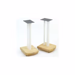 Atacama Moseco 7 Speaker Stands Natural Bamboo-White Pole