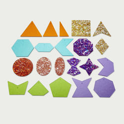 Tickit Rainbow Glitter Shapes