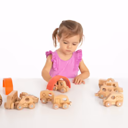 Tickit Natural Wooden City E-vehicles