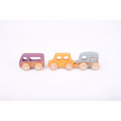 Tickit Rainbow Wooden Adventure Vehicles, Vehicle set, 1 yr(s), Wood, Multicolour