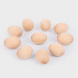 Tickit Natural Wooden Eggs