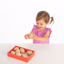 Tickit Natural Wooden Eggs