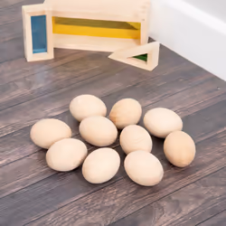 Tickit Natural Wooden Eggs