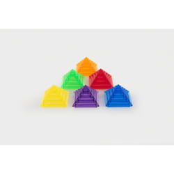 Tickit Translucent Colour Pyramid Builder