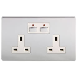 EnerGenie MIHO022 socket-outlet Chrome. White