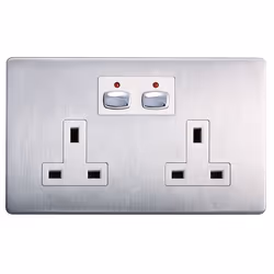 Product DescriptionT he MiHome Double Wall Sockets is a radio controlled unit with individual power switching for each socket ...