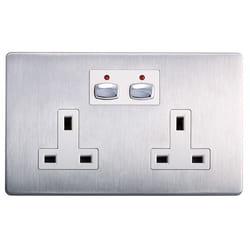 EnerGenie MIHO023 socket-outlet Stainless steel