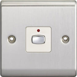 EnerGenie MiHome Smart 6MM Light Switch 1 Gang Dimmer - Steel