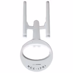 Brothers Star Trek: USS Enterprise White Bottle Opener