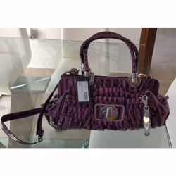 Guess by Marciano Handbag Purple Croc Effect Limited Edition