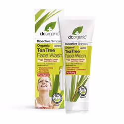 Dr Organic Tea Tree, Cleansing cream, Women, Cleansing, Tube, Aloe barbadensis leaf juice, Aqua, Sodium cocoamphoacetate, Coc ...