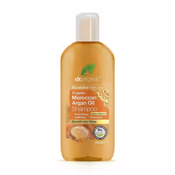 Dr Organic Moroccan Argan Oil, 265 ml, Shampoo, Women, Shine, Softening, Bottle, Aqua, Aloe barbadensis leaf juice, Cocamidop ...