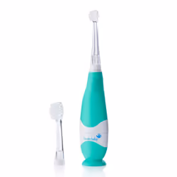 BrushBaby BabySonic, Child, Turquoise, 2 min, 30 sec, Battery, AAA, Alkaline
