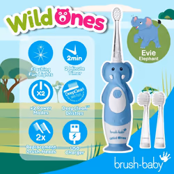 Brush-Baby BRB238 electric toothbrush Child Sonic toothbrush Blue, White - Additional view 3