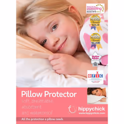 Hippychick Pillow Protector 75x50cm - White