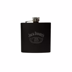 Jack Daniel's black 6oz hip flask